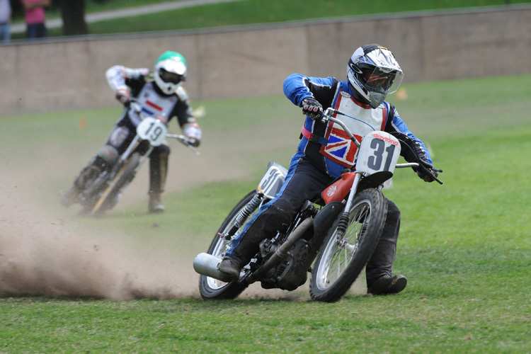 Maurice Jones beim Grasbahnrennen in Rastede
