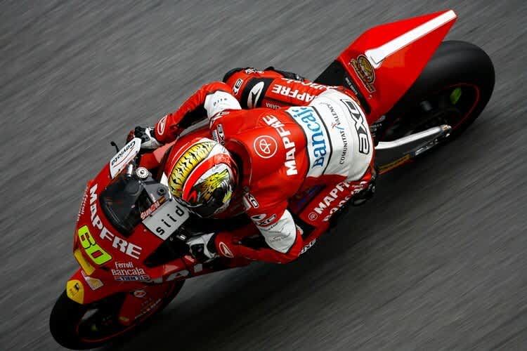 Julián Simón beim Test auf der Suter-MMX