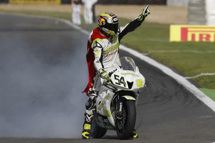 Kenan Sofuoglu brachte das HANNspree-Logo häufig gut zur Geltung