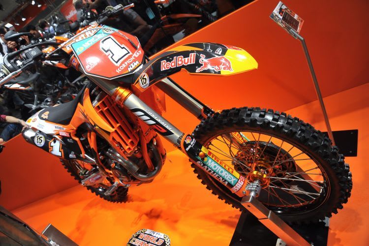 Auch die KTM 250 Sx-F wird zur INTERMOT präsentiert