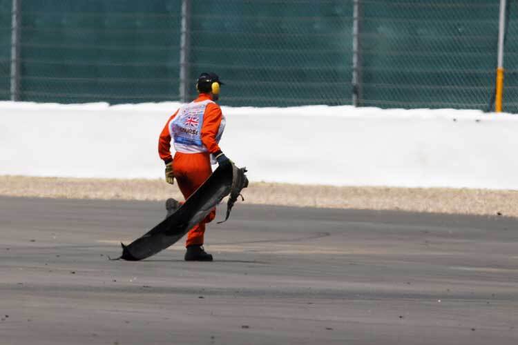 Gefährliche Reifenteile