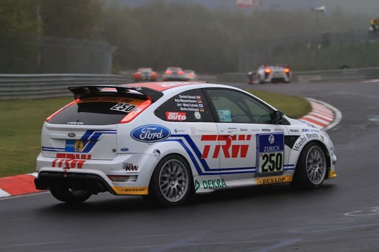 Der Ford Focus mit Latvala beim 24-Stunden-Rennen