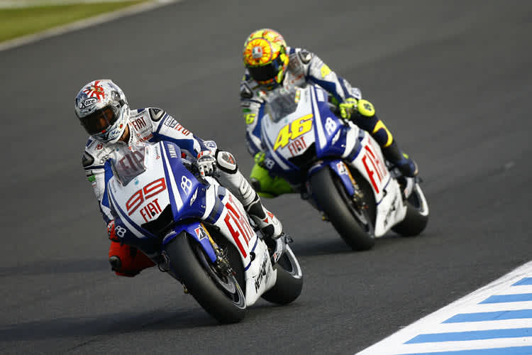 Am Ende hatte Valentino Rossi (46) in Motegi die Nase vorne