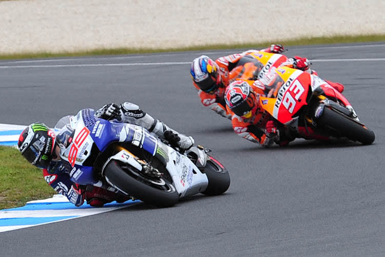 Phillip Island: Lorenzo, Márquez und Pedrosa an der Spitze