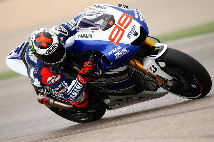 Jorge Lorenzo beim Aragón-Test