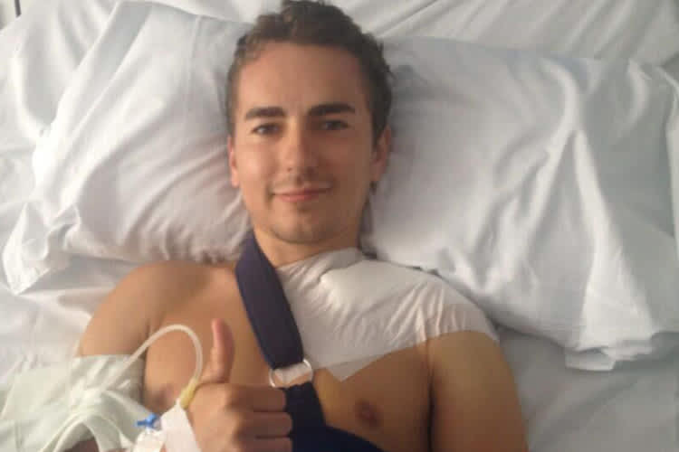 Jorge Lorenzo nach der zweiten Operation