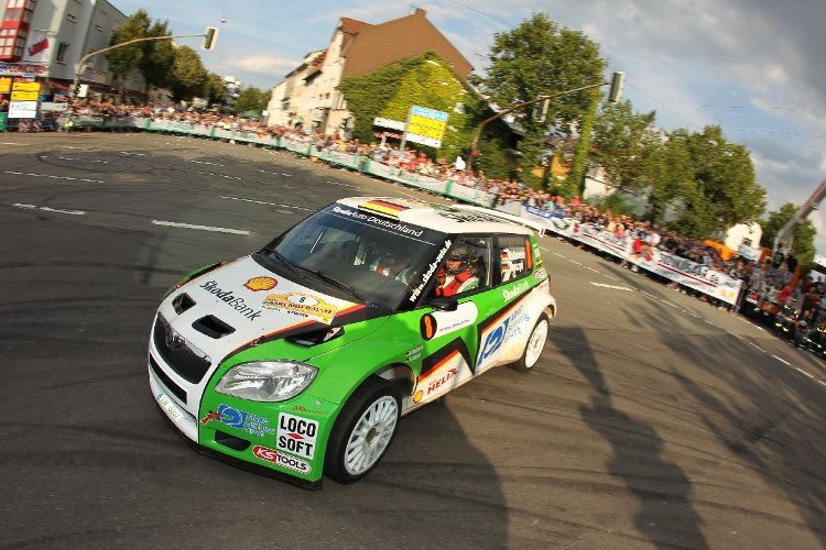 Mark Wallenwein im Drift zum ersten Sieg