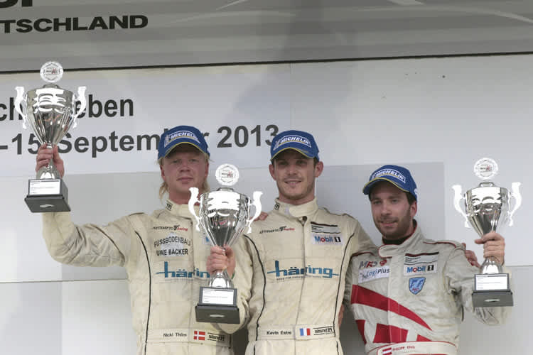 Das Podium in Oschersleben am Sonntag