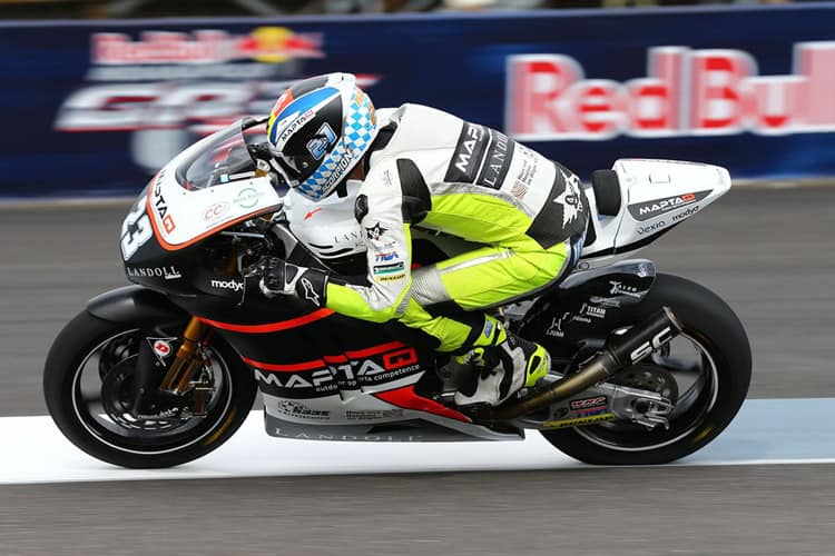 Marcel Schrötter am ersten Trainingstag in Indy: neuer Sponsor