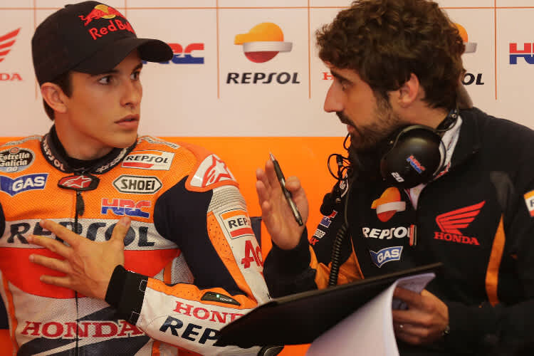 Marc Márquez und Chefmechaniker Santi Hernandez