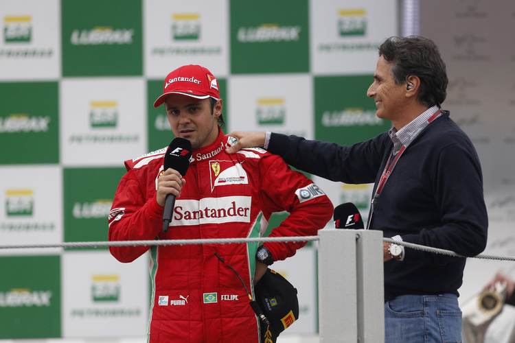 Massa, als er noch vor Hülkenberg lag