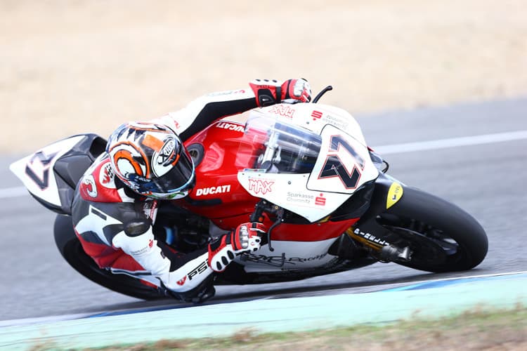 Nach dem Qualifying war die Hand von Max Neukirchner geschwollen