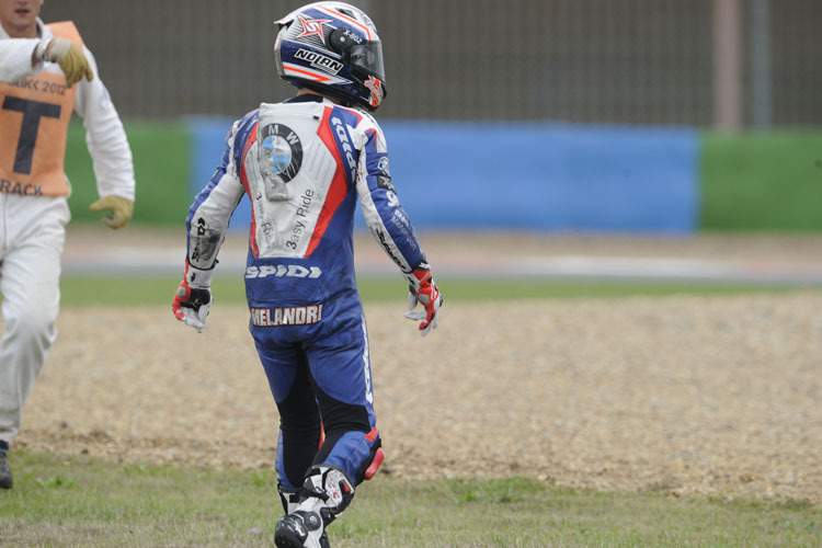 Marco Melandri teilte sich das Rennen gut ein