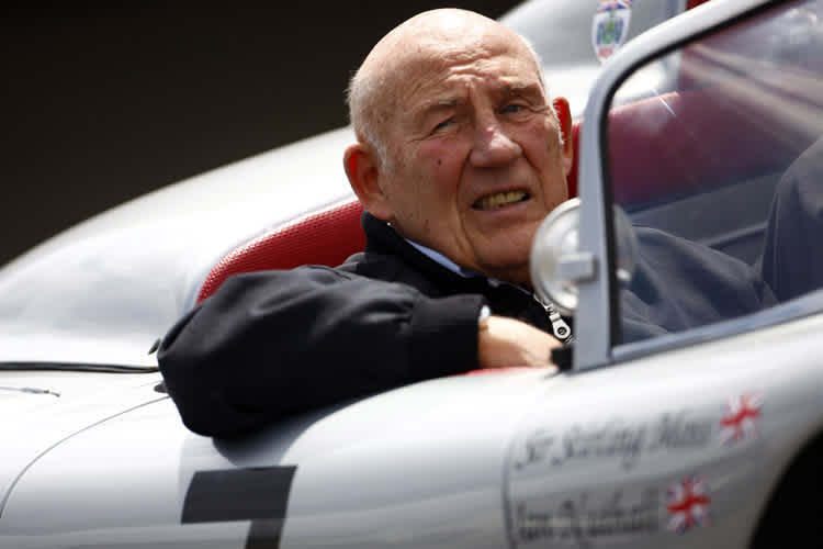 Stirling Moss glänzt auch im Alter – in Silber