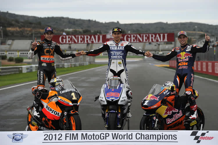 MotoGP-Champs Marquez, Lorenzo, Cortese