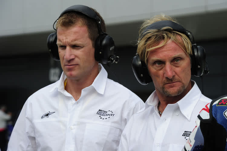 Neil Hodgson (li.) und Carl Fogarty