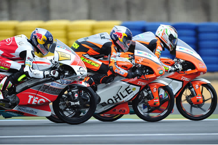 Die deutschen Moto3-Rookies: FInsterbusch in Le Mans vor Alt und Öttl