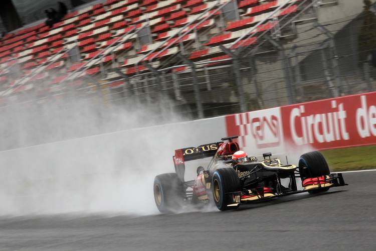 Pech für Grosjean: Als Einziger zwei Regentage zum Test-Abschluss