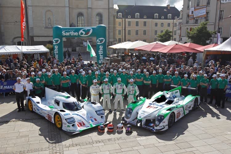 Pescarolo mit dem Dome (li.) und dem 03 in Le Mans.