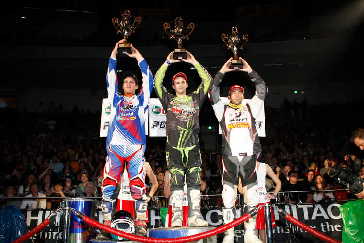 Die Sieger im ADAC SX-Cup (Soubeyras, Richier, Rodrigues)