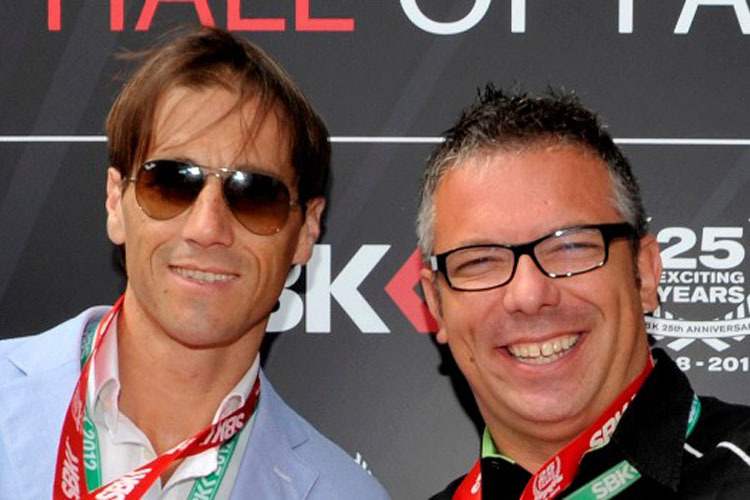 Zwei weitere Würdenträger: Xaus (l) und Pedercini