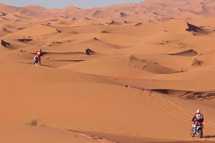 Die Dünenlandschaft von Merzouga