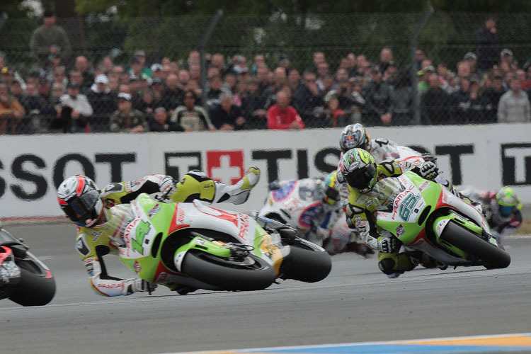 Randy de Puniet kann den Sturz nicht verhindern