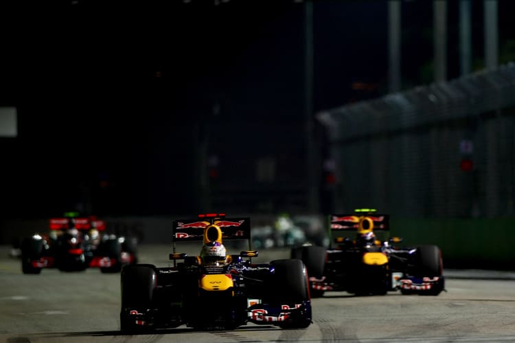 Vettel und Webber in Singapur 2011