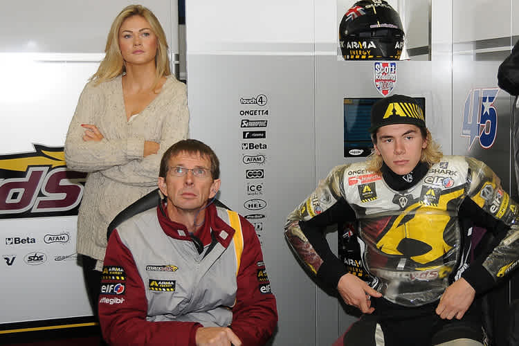 In der Saison 2012 war Penny Sturgess noch bei jedem Rennen an der Seite von Scott Redding