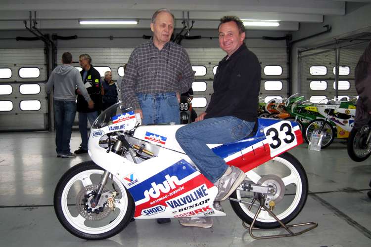 Der zweifache deutsche Meister Reiner Scheidhauer (r.) und Horst Seel