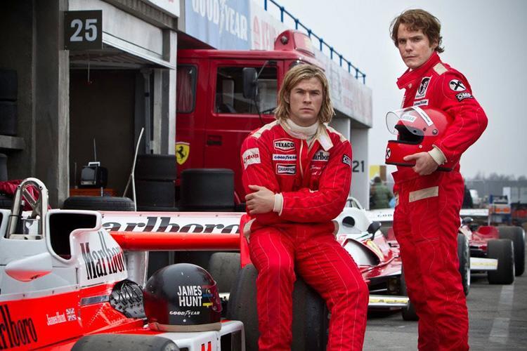 Chris Hemsworth als James Hunt, Daniel Brühl als Niki Lauda