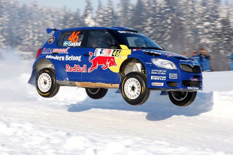 Wollen hoch hinaus: Sandell/Axelsson mit ihrem Skoda