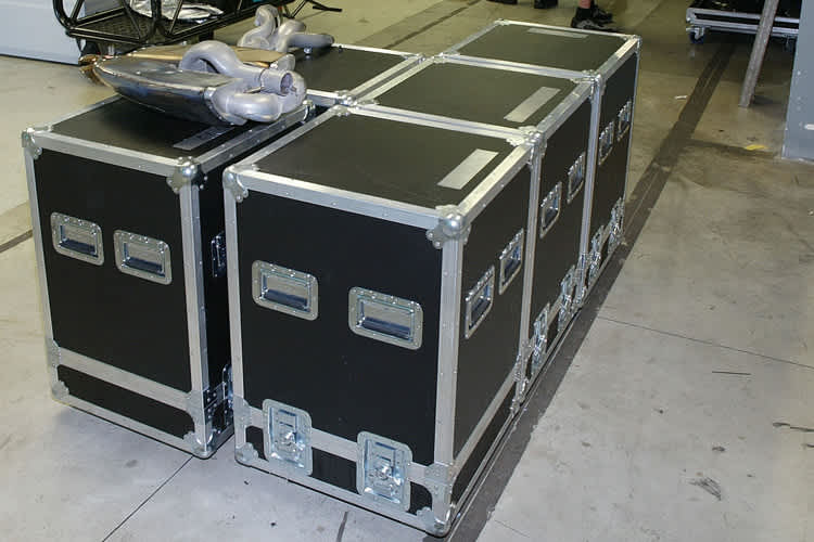 Das Material ist auf dem Weg nach Afrika