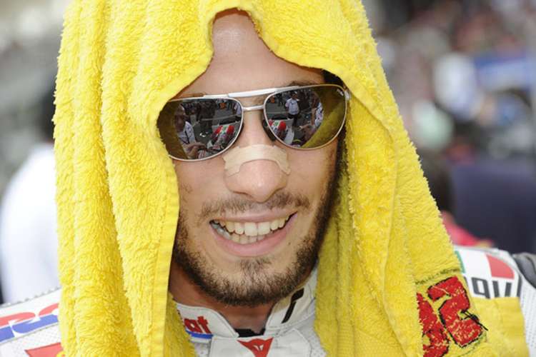 Marco Simoncelli vor seinem letzten Rennen in Sepang