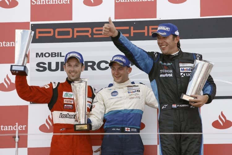 Sieger Tandy neben Rast und Huisman