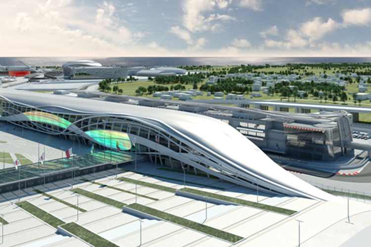 So soll die Rennanlage in Sochi einst aussehen