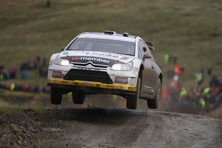 Solberg im Citroën C4 beim WM-Finale 2009 in Wales