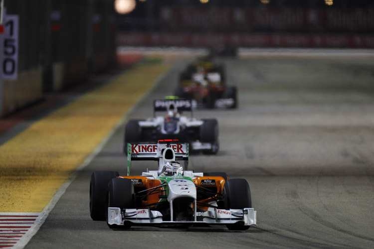 In Singapur war Force India Renault überlegen