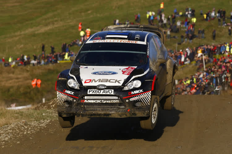 Ott Tänak im Ford Fiesta RS WRC in Wales