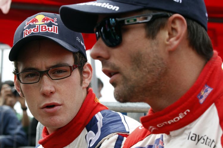 Thierry Neuville (li.) mit Sébastien Loeb
