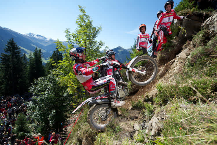 Trial Saalbach bot eine bildschöne Kulisse