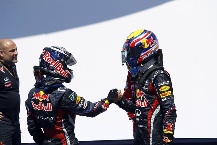 Sebastian Vettel und Mark Webber