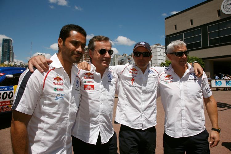 Die vier VW-Piloten kamen mit dem Schrecken davon