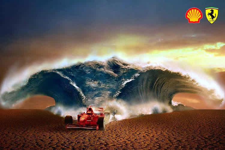 Die Kooperation zwischen Ferrari und Shell schlug schon immer hohe Wellen