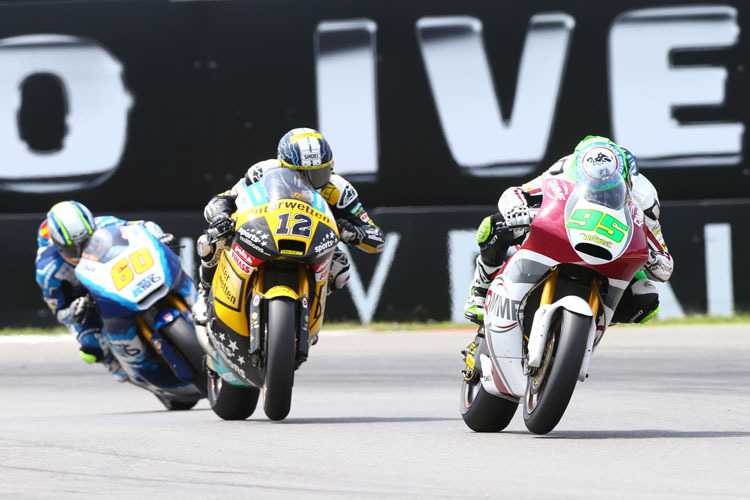 Assen: Anthony West hier noch vor Tom Lüthi (12) und Julían Simón (60)