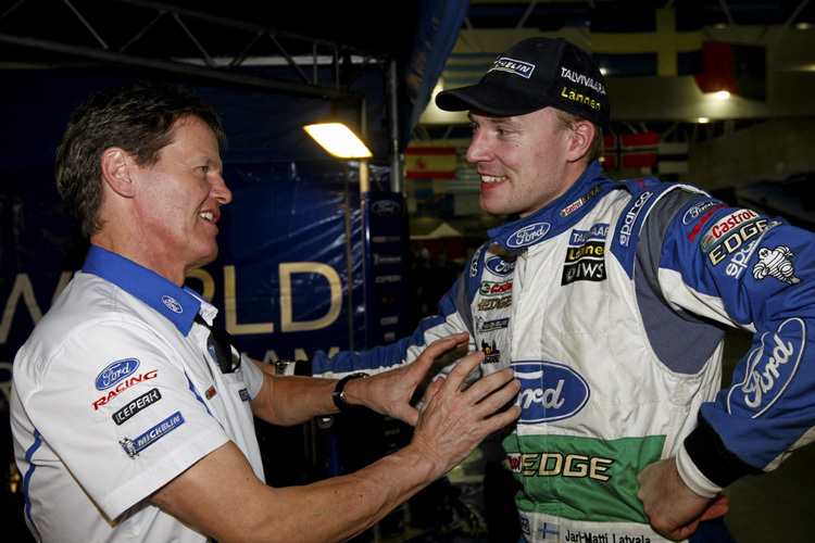 Ford-Teamchef Malcolm Wilson (li.) und Jari-Matti Latvala