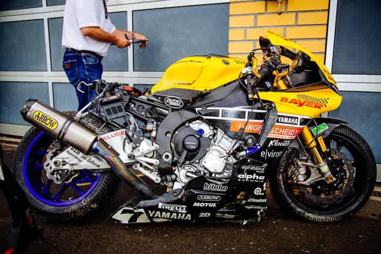 Das war mal ein Yamaha Superbike