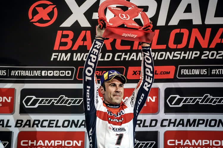 Toni Bou feierte in Barcelona seinen 66. Laufsieg in der X-Trial-WM