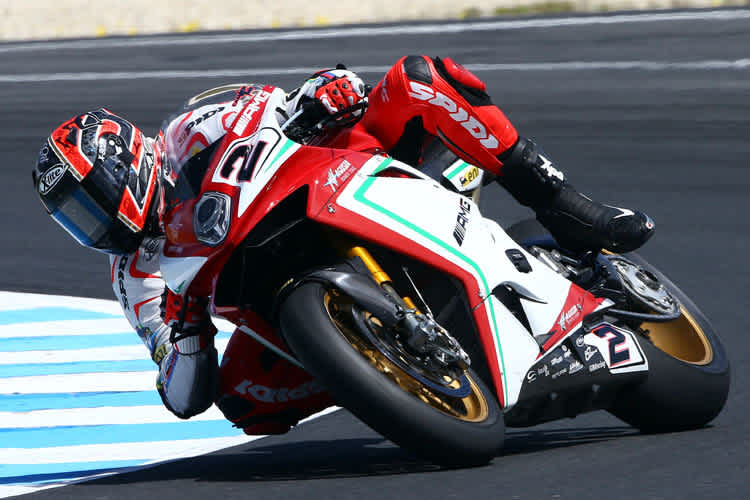 Leon Camier bei den Tests in Phillip Island