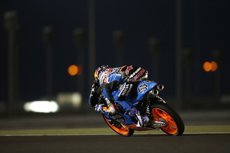 Honda-Ass Alex Marquez unter Flutlicht in Katar